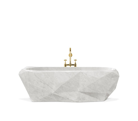 DIAMOND CARRARA MARBLE BATHTUB