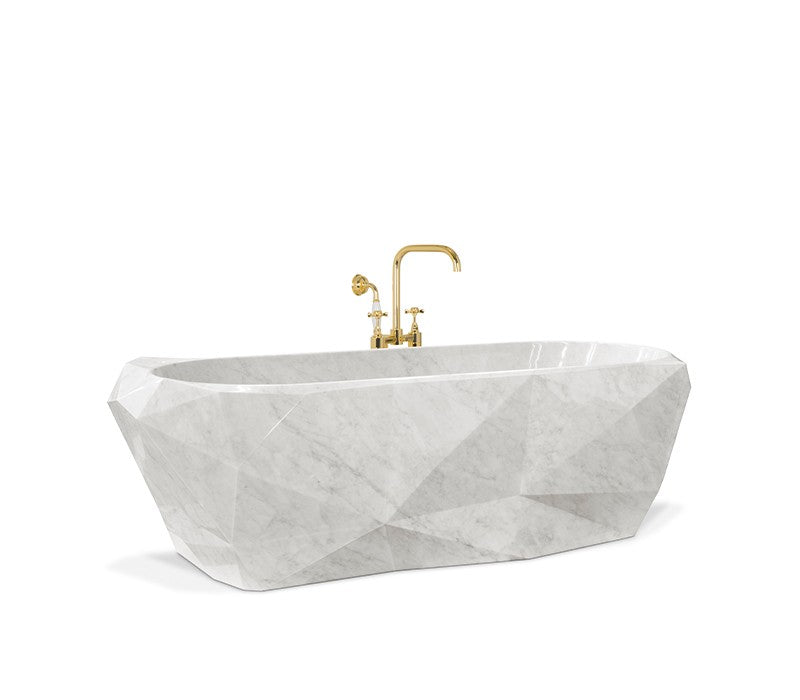 DIAMOND CARRARA MARBLE BATHTUB